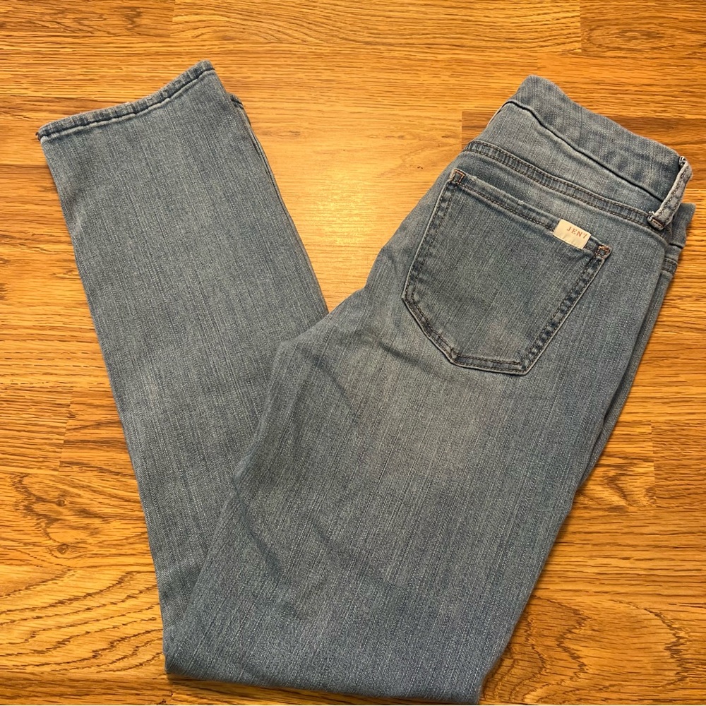 7 For All Mankind Light Blue Distressed Skinny Jeans